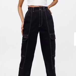 Women's Black Cargo Jeans